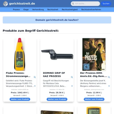 Screenshot gerichtsstreit.de