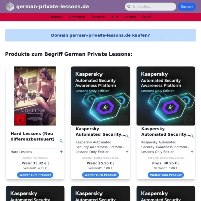 Screenshot german-private-lessons.de