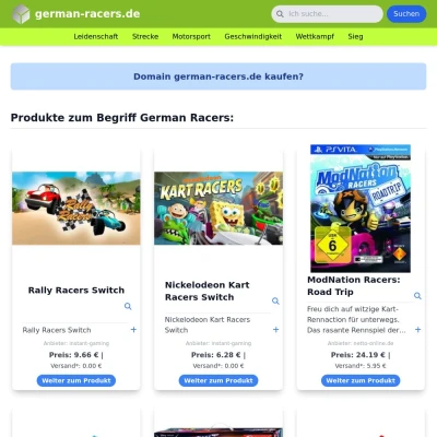 Screenshot german-racers.de