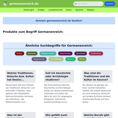 Screenshot germanenreich.de