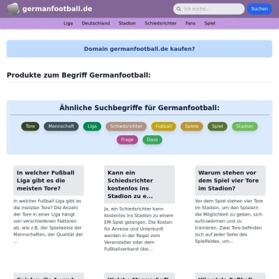 Screenshot germanfootball.de