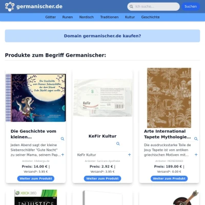 Screenshot germanischer.de