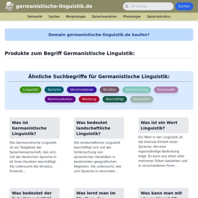 Screenshot germanistische-linguistik.de