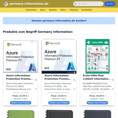 Screenshot germany-information.de