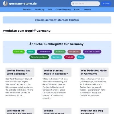 Screenshot germany-store.de