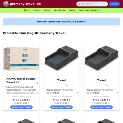 Screenshot germany-travel.de