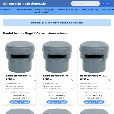 Screenshot geruchsimmissionen.de