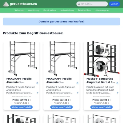 Screenshot geruestbauer.eu