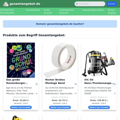 Screenshot gesamtangebot.de