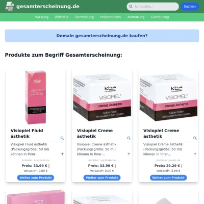 Screenshot gesamterscheinung.de