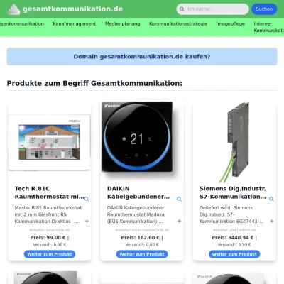 Screenshot gesamtkommunikation.de