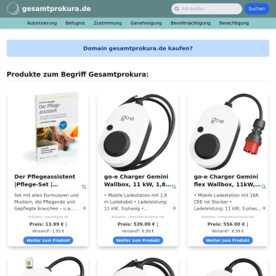 Screenshot gesamtprokura.de