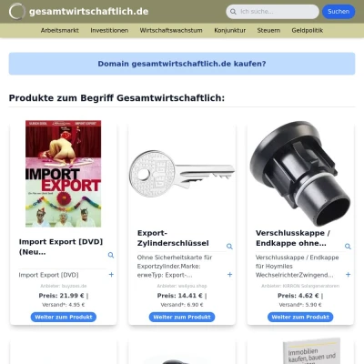 Screenshot gesamtwirtschaftlich.de