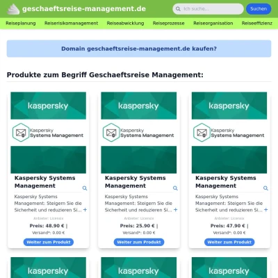 Screenshot geschaeftsreise-management.de