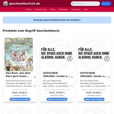 Screenshot geschenkbuch24.de