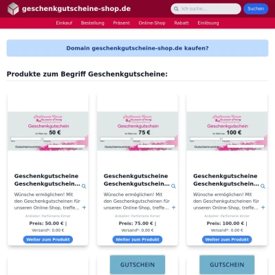 Screenshot geschenkgutscheine-shop.de