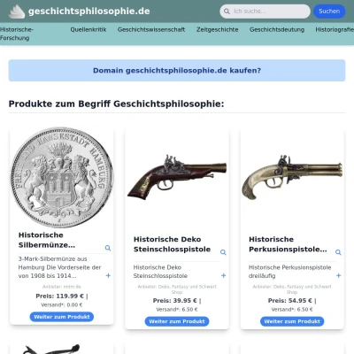 Screenshot geschichtsphilosophie.de