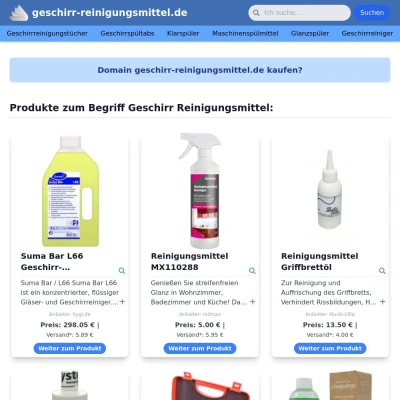 Screenshot geschirr-reinigungsmittel.de