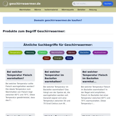 Screenshot geschirrwaermer.de