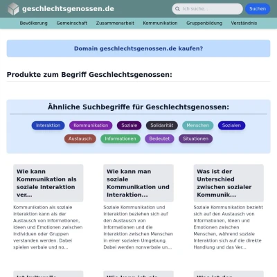 Screenshot geschlechtsgenossen.de