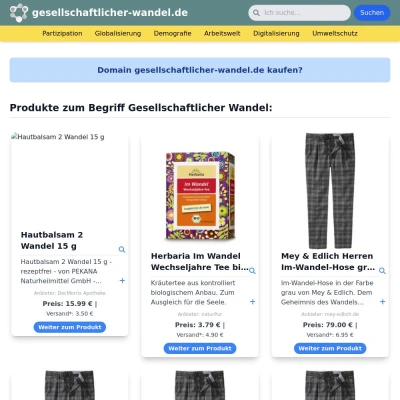 Screenshot gesellschaftlicher-wandel.de