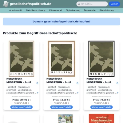 Screenshot gesellschaftspolitisch.de