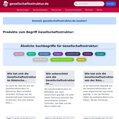 Screenshot gesellschaftsstruktur.de