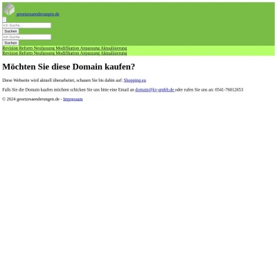 Screenshot gesetzesaenderungen.de