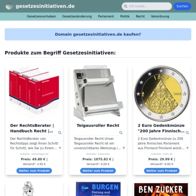 Screenshot gesetzesinitiativen.de