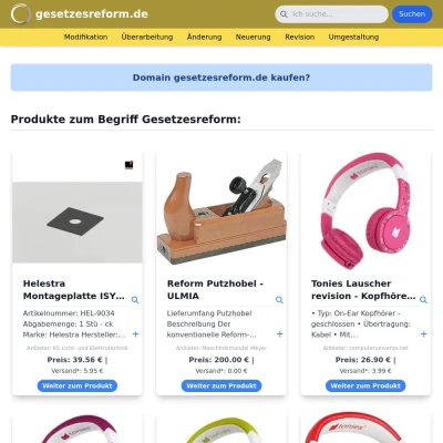 Screenshot gesetzesreform.de