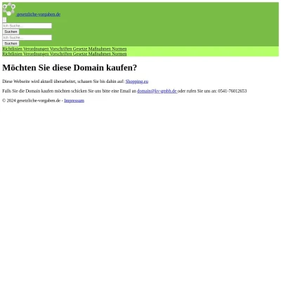 Screenshot gesetzliche-vorgaben.de