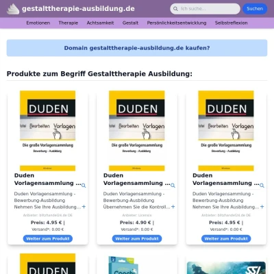 Screenshot gestalttherapie-ausbildung.de