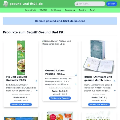 Screenshot gesund-und-fit24.de