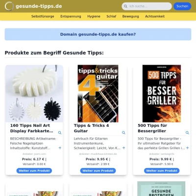Screenshot gesunde-tipps.de