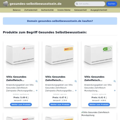 Screenshot gesundes-selbstbewusstsein.de