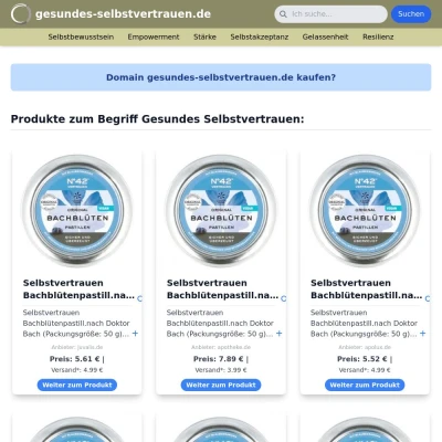 Screenshot gesundes-selbstvertrauen.de