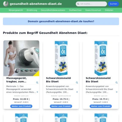 Screenshot gesundheit-abnehmen-diaet.de