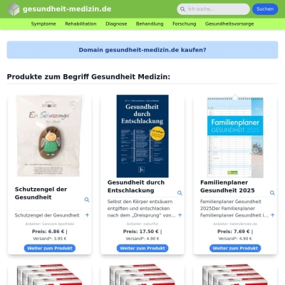 Screenshot gesundheit-medizin.de