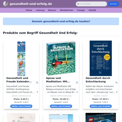 Screenshot gesundheit-und-erfolg.de