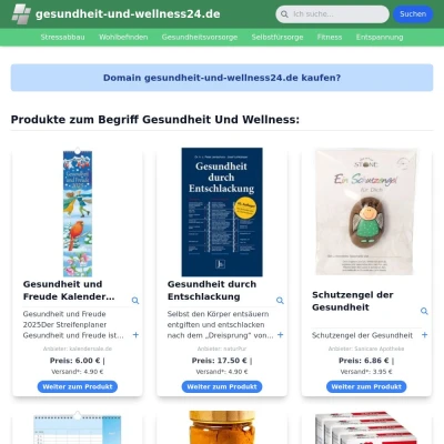 Screenshot gesundheit-und-wellness24.de