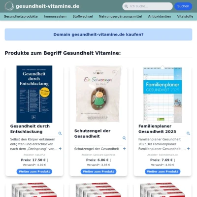 Screenshot gesundheit-vitamine.de