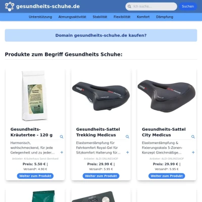 Screenshot gesundheits-schuhe.de