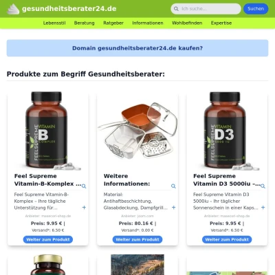 Screenshot gesundheitsberater24.de