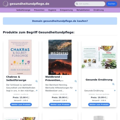 Screenshot gesundheitundpflege.de