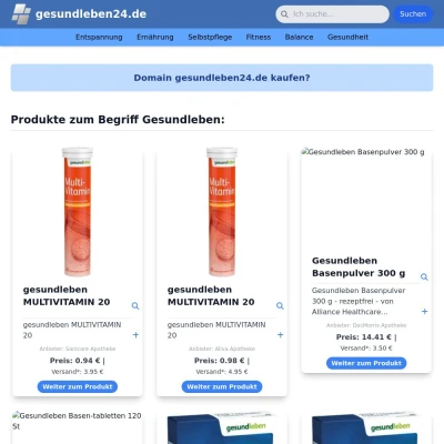 Screenshot gesundleben24.de