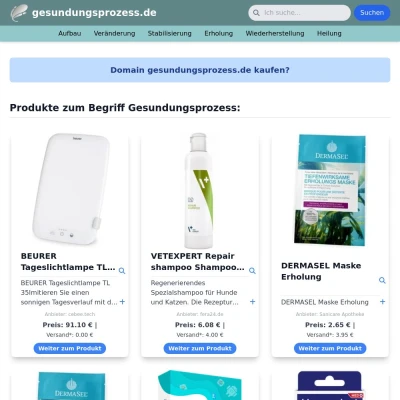 Screenshot gesundungsprozess.de