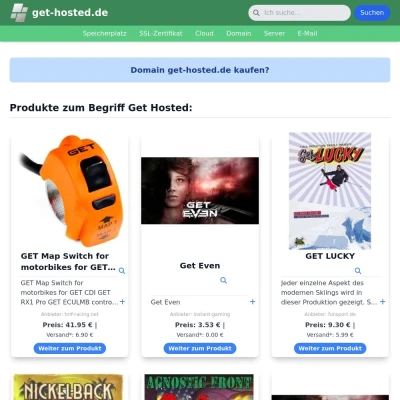 Screenshot get-hosted.de