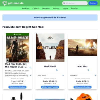 Screenshot get-mad.de