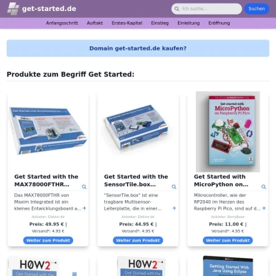 Screenshot get-started.de
