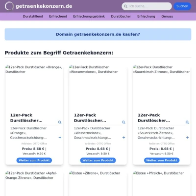 Screenshot getraenkekonzern.de